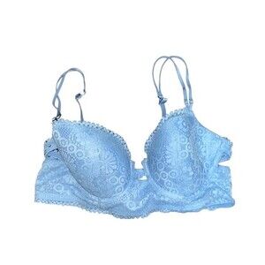 Aerie Light Blue Lace Bra
